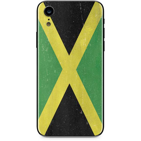 Jamaica Flag Distressed iPhone XR Skin